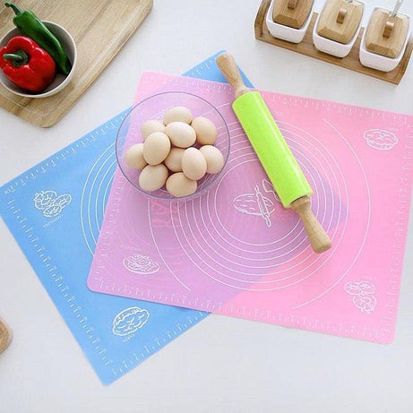 Non Slip Silicone Pastry Mat with Measurements Reusable BPA Free Baking Mat 50×40 CM - Oshi.pk - Buy & Sell Online