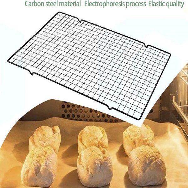 Non-Stick Cake Cooling Pastry Shelves Rack Carbon Steel Wire Grill Baking & Grilling - Oshi.pk - Buy & Sell Online