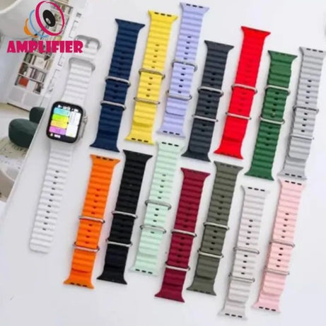 Ocean Band Strap for Smart Watch Ultra 8 7 6 5 4 SE 45mm 49mm 44mm 42mm - Oshi.pk - Buy & Sell Online