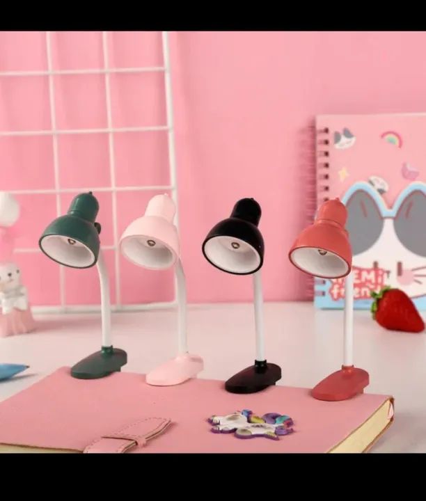 Office Practical Floral Book Table Operated Mini Studying Home Students Lamp Night Led Study With Clip Eye Caring Dorm decor - Oshi.pk - Buy & Sell Online