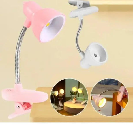Office Practical Floral Book Table Operated Mini Studying Home Students Lamp Night Led Study With Clip Eye Caring Dorm decor - Oshi.pk - Buy & Sell Online