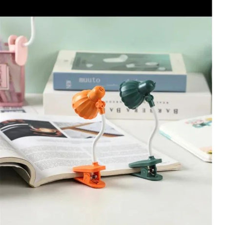 Office Practical Floral Book Table Operated Mini Studying Home Students Lamp Night Led Study With Clip Eye Caring Dorm decor - Oshi.pk - Buy & Sell Online