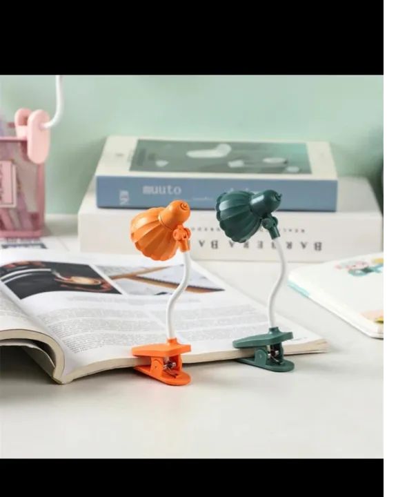 Office Practical Floral Book Table Operated Mini Studying Home Students Lamp Night Led Study With Clip Eye Caring Dorm decor - Oshi.pk - Buy & Sell Online