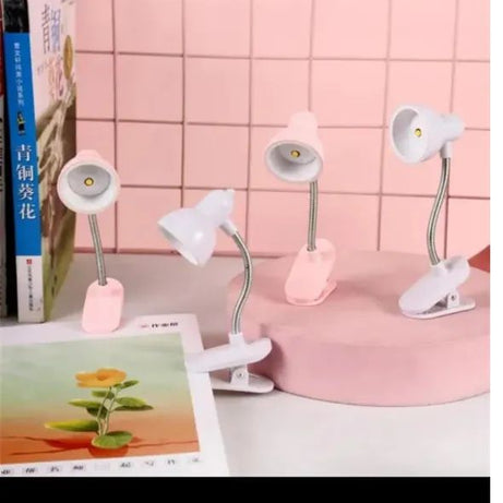 Office Practical Floral Book Table Operated Mini Studying Home Students Lamp Night Led Study With Clip Eye Caring Dorm decor - Oshi.pk - Buy & Sell Online