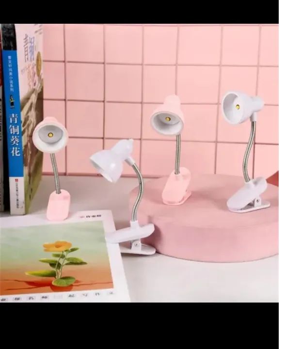 Office Practical Floral Book Table Operated Mini Studying Home Students Lamp Night Led Study With Clip Eye Caring Dorm decor - Oshi.pk - Buy & Sell Online