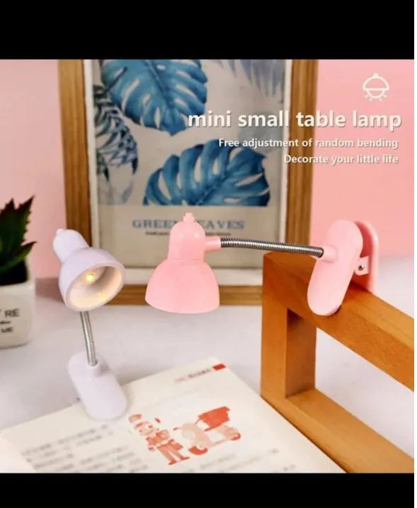 Office Practical Floral Book Table Operated Mini Studying Home Students Lamp Night Led Study With Clip Eye Caring Dorm decor - Oshi.pk - Buy & Sell Online