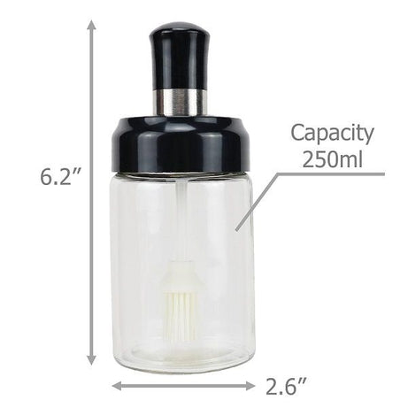 Oil Bottle with Silicone Brush for Cooking BBQ Kitchen - Oshi.pk - Buy & Sell Online