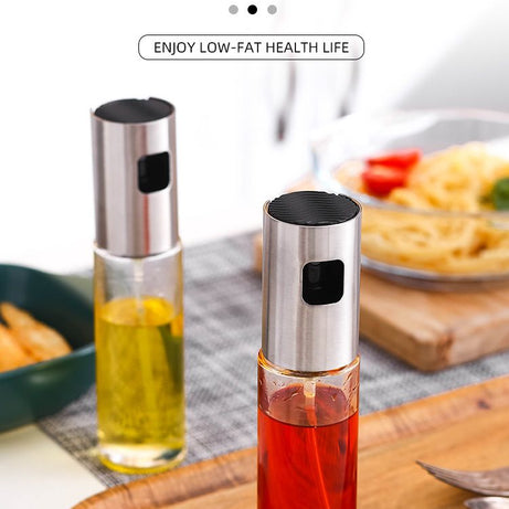 Oil Spray Empty Bottle Vinegar Bottle Oil Dispenser Cooking Tools Salad BBQ Baking Cooking Glass Oil Sprayer Kitchen Gadgets - Oshi.pk - Buy & Sell Online