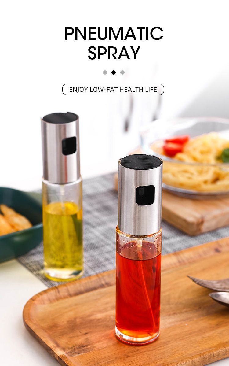 Oil Spray Empty Bottle Vinegar Bottle Oil Dispenser Cooking Tools Salad BBQ Baking Cooking Glass Oil Sprayer Kitchen Gadgets - Oshi.pk - Buy & Sell Online