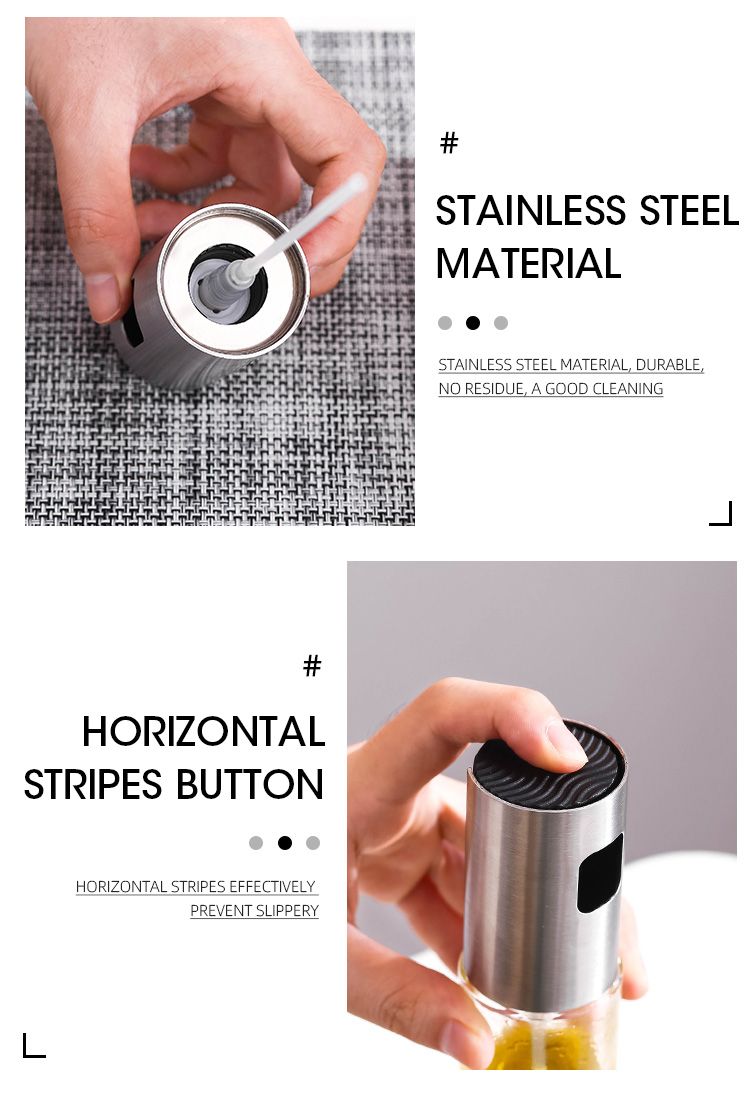 Oil Spray Empty Bottle Vinegar Bottle Oil Dispenser Cooking Tools Salad BBQ Baking Cooking Glass Oil Sprayer Kitchen Gadgets - Oshi.pk - Buy & Sell Online
