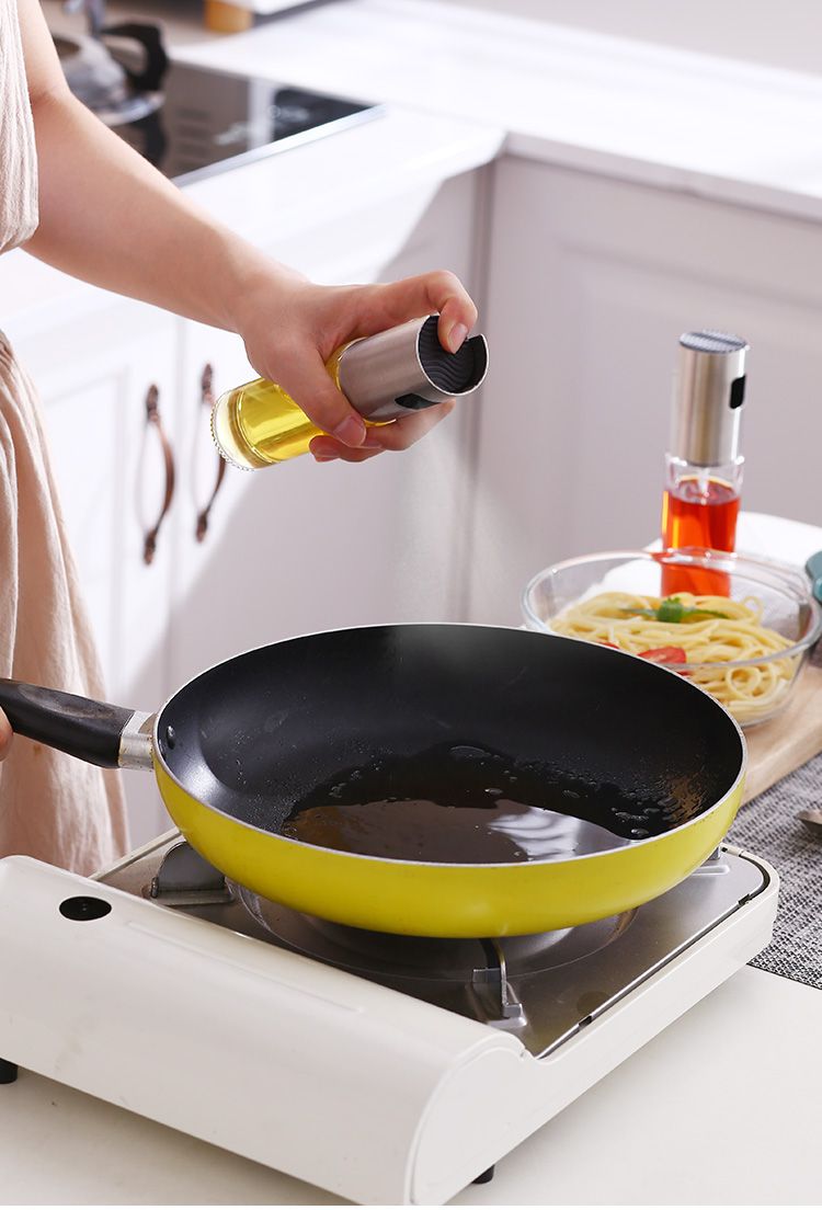 Oil Spray Empty Bottle Vinegar Bottle Oil Dispenser Cooking Tools Salad BBQ Baking Cooking Glass Oil Sprayer Kitchen Gadgets - Oshi.pk - Buy & Sell Online