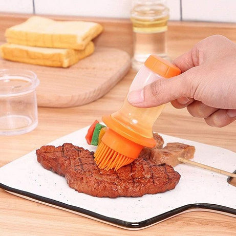 Oil Spreader Oil Bottle with Silicone Brush Honey Brushes Cooking BBQ Baking - Oshi.pk - Buy & Sell Online