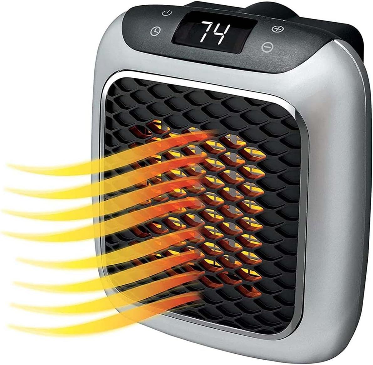 Ontel Handy Heater Turbo 800 Wall Outlet Small Space Heater with Adjustable Thermostat Programmable 12 Hour Timer Auto Shut Off Quiet Space Saving - Oshi.pk - Buy & Sell Online