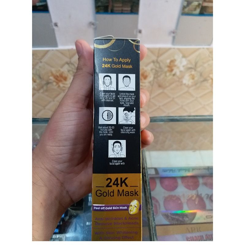 ORIGINAL 24K GOLD EXTRACTS WHITENING PEEL OF MASK 130ML - Oshi.pk - Buy & Sell Online