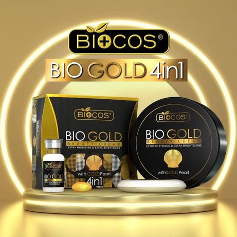 Original Biocos BioGold Extra Whitening 4in1 Combo Cream Soap Capsule & Serum - Oshi.pk - Buy & Sell Online