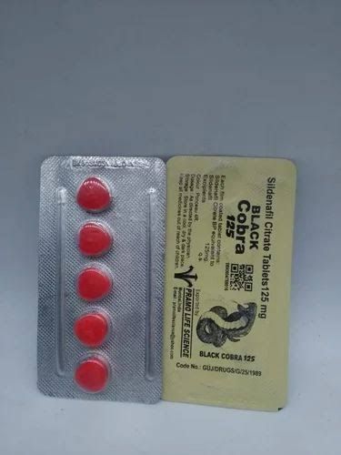 ORIGINAL BLACK COBRA 125MG 5 TABLETS STRIP MADE IN INDIA - Oshi.pk - Buy & Sell Online