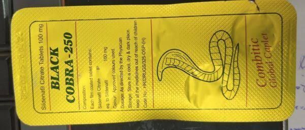 Original Black Cobra250 Timig 5 Tablets Made In Indian - Oshi.pk - Buy & Sell Online