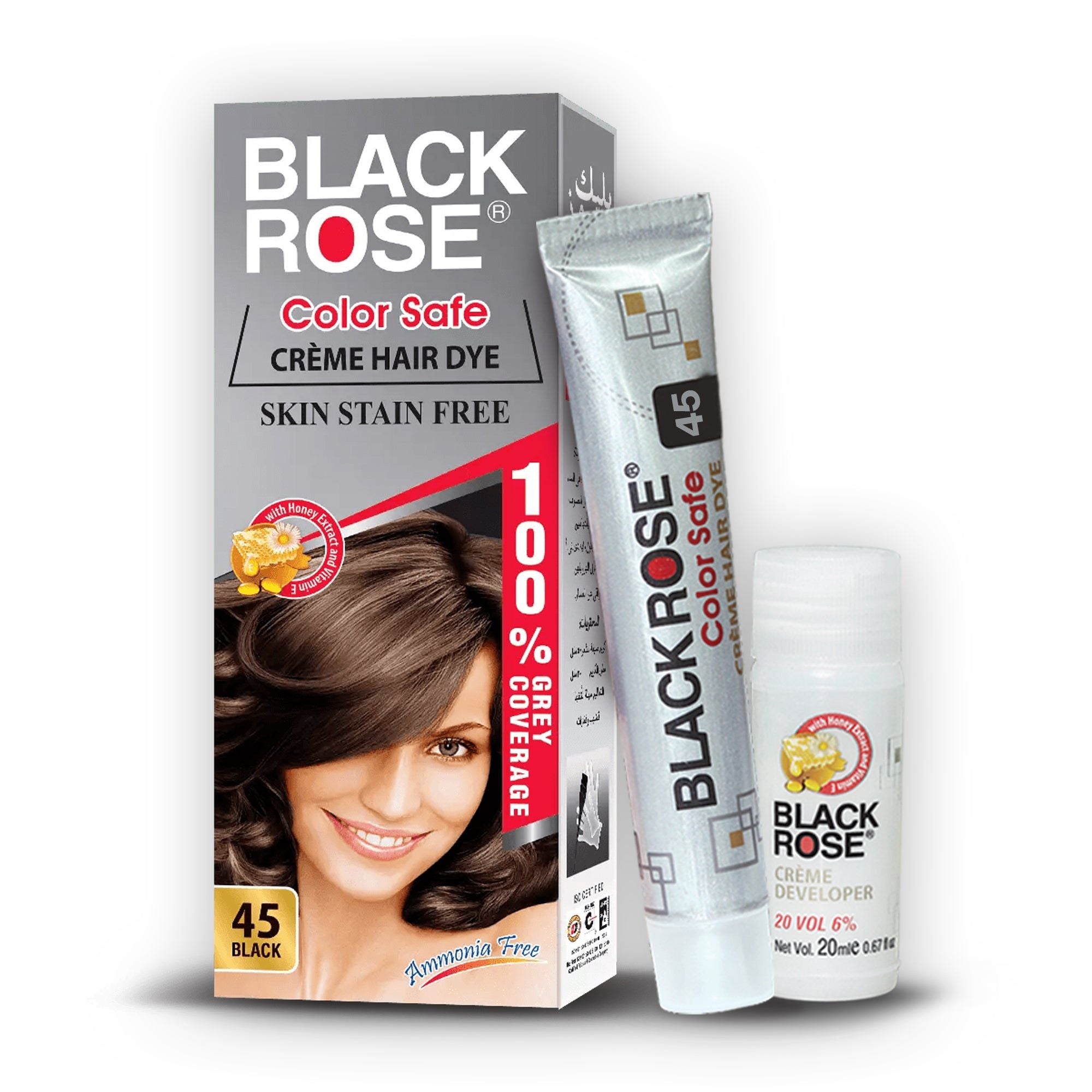 Original Black Rose Color Safe Creme Hair Dye Ammonia Free 45 Black - Oshi.pk - Buy & Sell Online