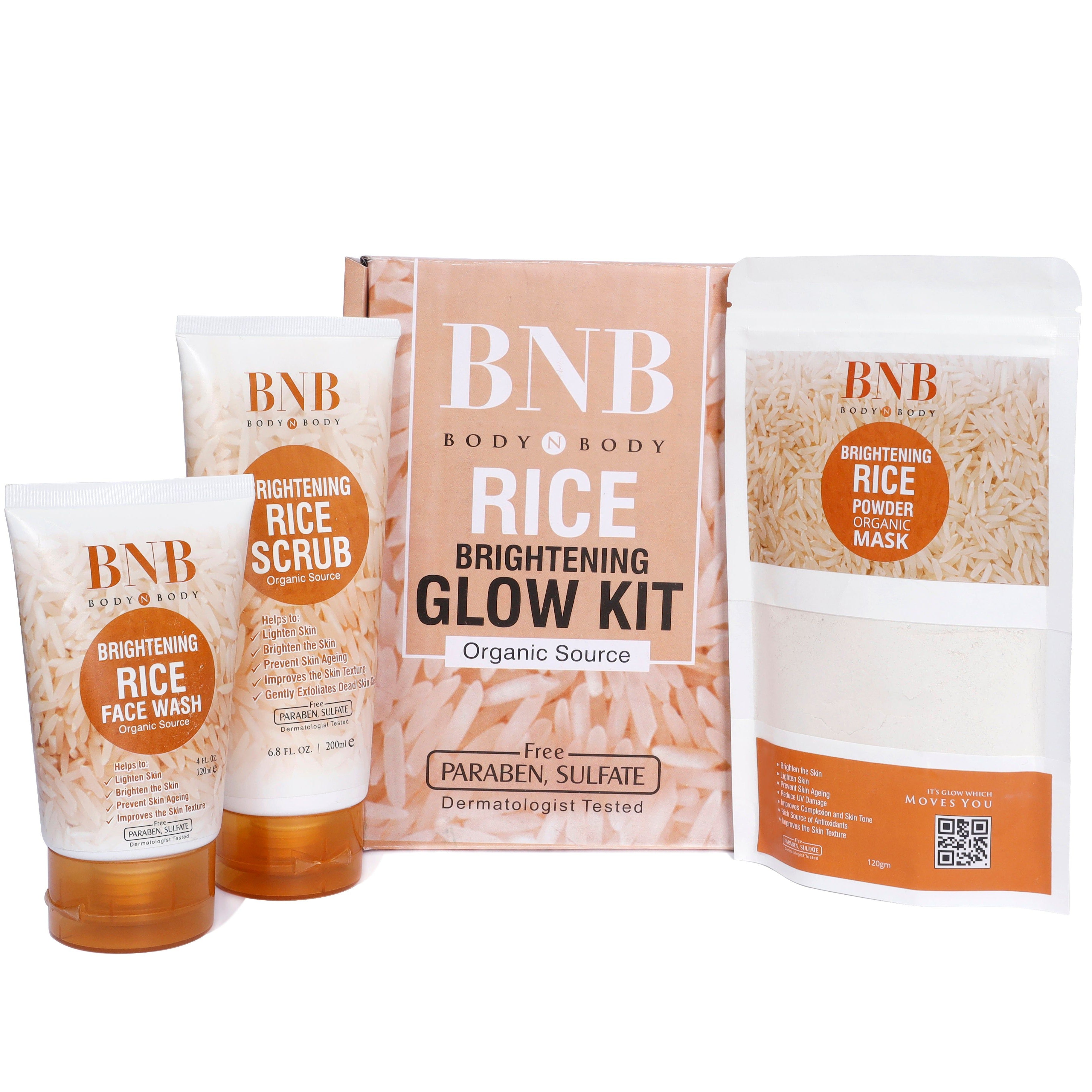 ORIGINAL BNB RICE FACIAL KIT - Rice Extract Bright & Glow Kit - Oshi.pk - Buy & Sell Online