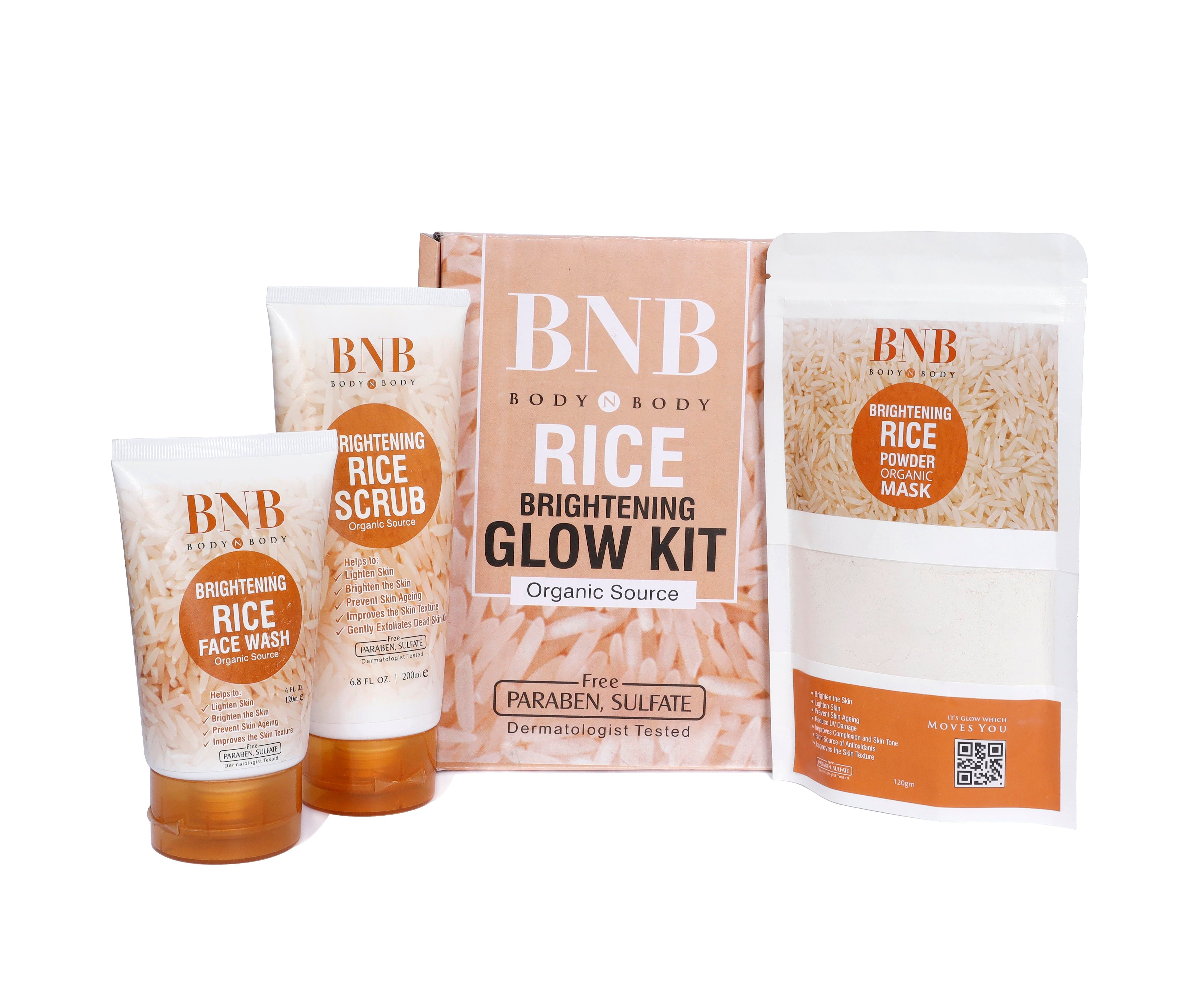 ORIGINAL BNB RICE FACIAL KIT - Rice Extract Bright & Glow Kit - Oshi.pk - Buy & Sell Online