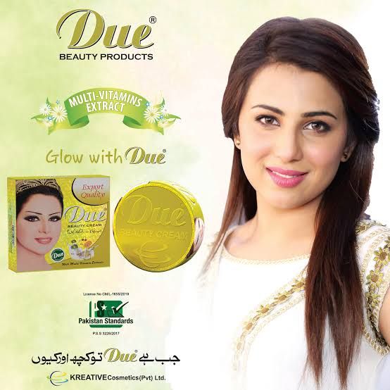 Original Due Whitening Beauty Cream Glow With DUE - Oshi.pk - Buy & Sell Online