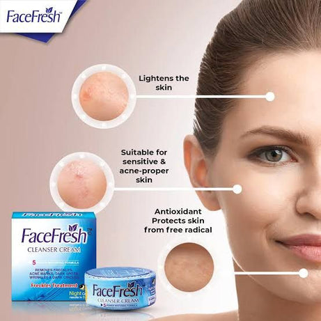 Original Face Fresh Cleanser Cream Freckles Removal 5X Power Cleanser Formula - Oshi.pk - Buy & Sell Online