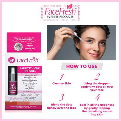 ORIGINAL FACE FRESH L-GLUTATHIONE FACE WHITENING SERUM 5ML - Oshi.pk - Buy & Sell Online
