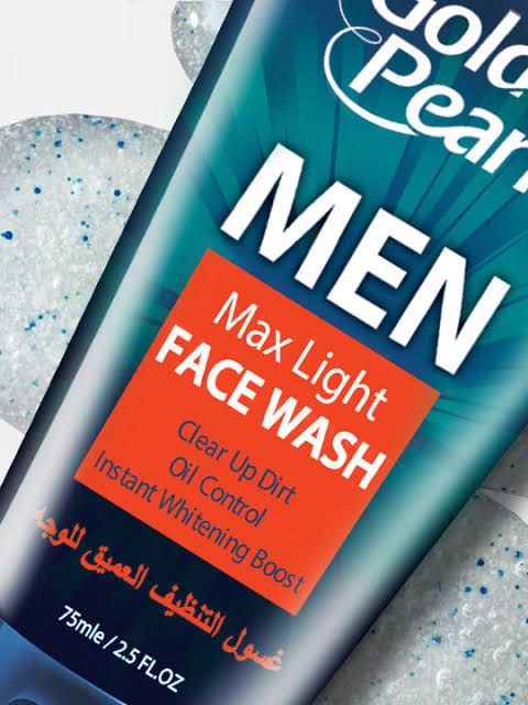ORIGINAL GOLDEN PEARL MEN MAX LIGHT FACEWASH CLEAR UP DIRT OIL CONTROL INSTANT WHITENING BOOST 75ML - Oshi.pk - Buy & Sell Online