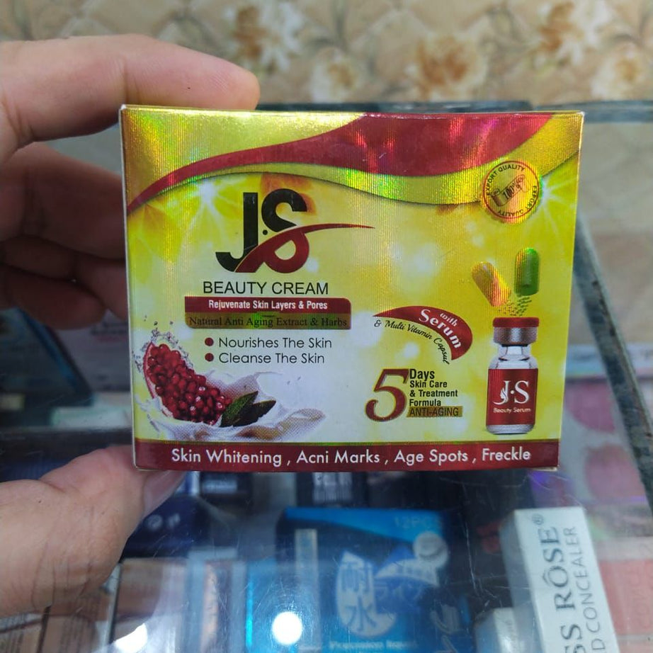 Original J.S Whitening Beauty Cream With Whitening Serum & Whitening Capsule - Oshi.pk - Buy & Sell Online