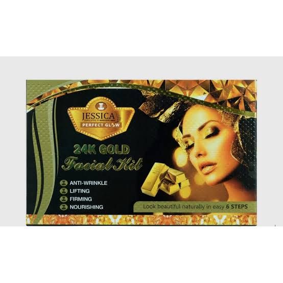 ORIGINAL JESSICA 24K GOLD FACIAL TRAIL KIT 6 STEP SACHETS - Oshi.pk - Buy & Sell Online