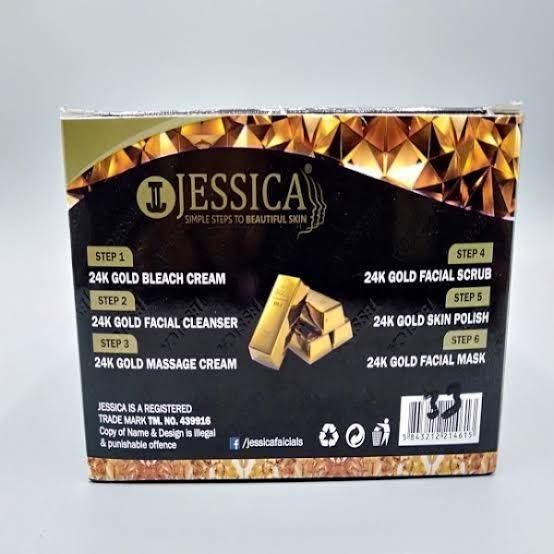 ORIGINAL JESSICA 24K GOLD FACIAL TRAIL KIT 6 STEP SACHETS - Oshi.pk - Buy & Sell Online