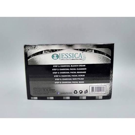 ORIGINAL JESSICA CHARCOAL FACIAL 6 STEP TRAIL SACHETS - Oshi.pk - Buy & Sell Online