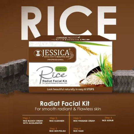 ORIGINAL JESSICA RICE WHITENING RADIANT FACAIL 6 STEP TRAIL KIT SACHETS - Oshi.pk - Buy & Sell Online