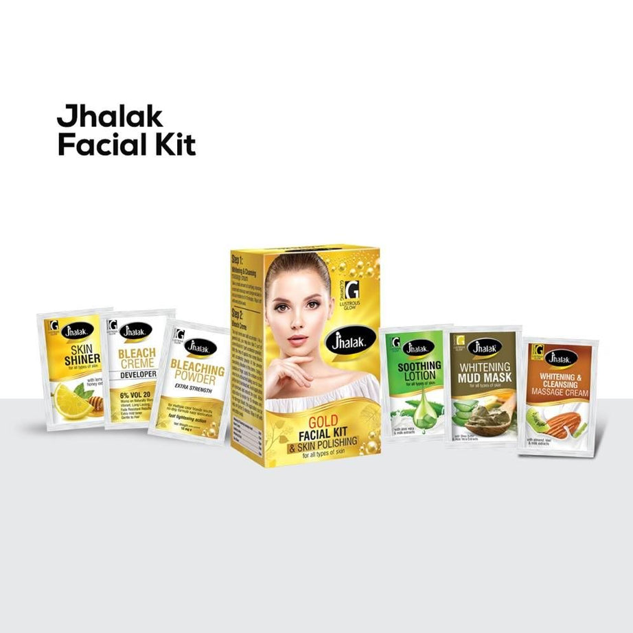 Original Jhalak Gold Facial & Skin Polish Trail Kit 5 Step Sachets - Oshi.pk - Buy & Sell Online