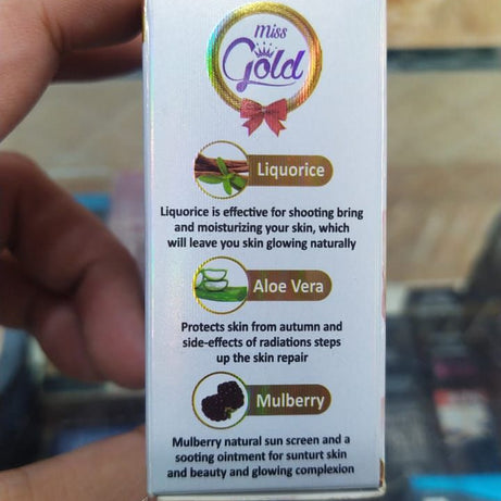 Original Miss Gold Whitening Beauty Cream With Liquorice & Mulberry Extracts - Oshi.pk - Buy & Sell Online