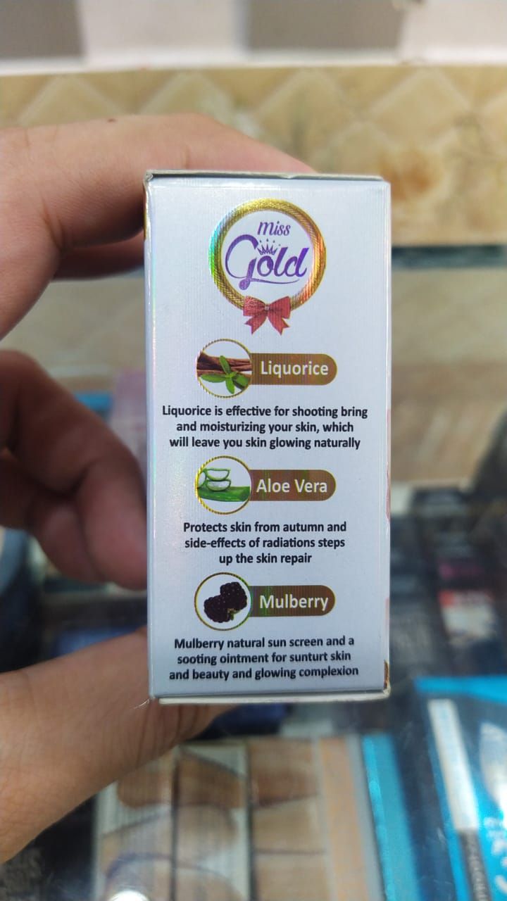 Original Miss Gold Whitening Beauty Cream With Liquorice & Mulberry Extracts - Oshi.pk - Buy & Sell Online