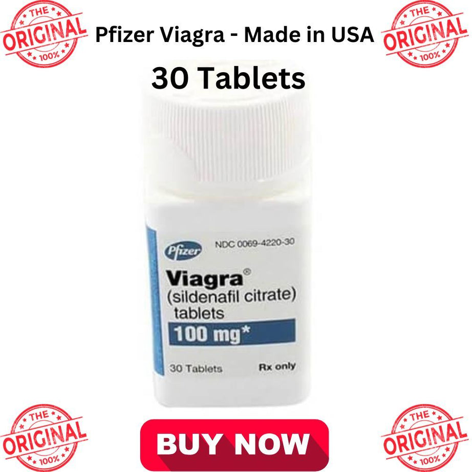 Original Pfizer Viagra 100 mg Timing Delay Tablets for Men - 30 Tablets Bottle - Oshi.pk - Buy & Sell Online