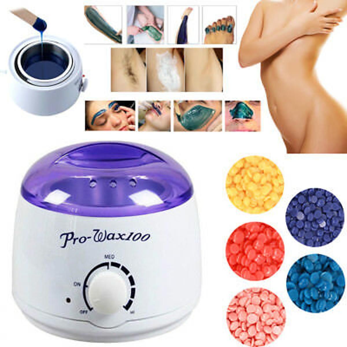 Original PRO-Wax 100 Hot Wax Heater Machine+45 gm Hard Wax for Hard, Strip and Paraffin Waxing - Oshi.pk - Buy & Sell Online