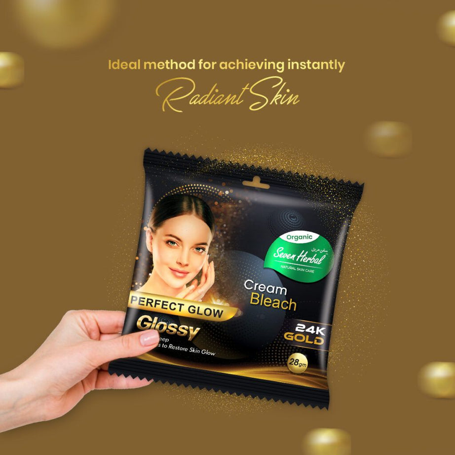 Seven Herbal Bleach Cream 24k Gold (Perfect Glow) god - Oshi.pk - Buy & Sell Online