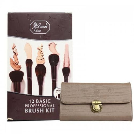 ORIGINAL SWEET FACE 12PCS PROFESSIONAL MAKEUP BRUSHES SET - Oshi.pk - Buy & Sell Online
