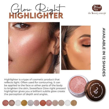 ORIGINAL SWEET FACE GLOW RIGHT HIGHLIGHTER (WHITE DANCE) - Oshi.pk - Buy & Sell Online