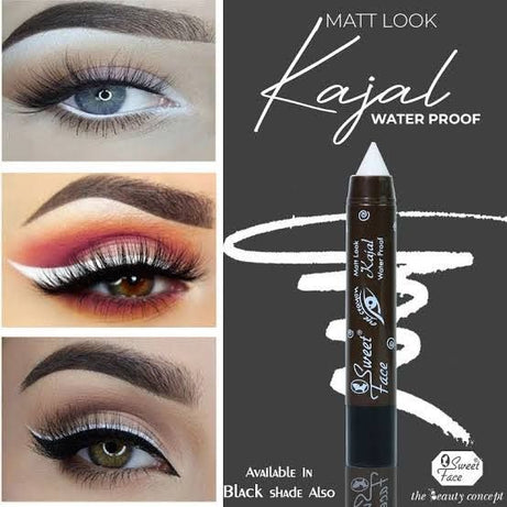 ORIGINAL SWEET FACE MATTE LOOK KAJAL WATERPROOF (WHITE) - Oshi.pk - Buy & Sell Online