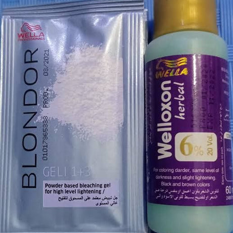 Original WELLA Welloxon Skin Bleach Set 60ml Devolper+10gm Blonder Powder - Oshi.pk - Buy & Sell Online