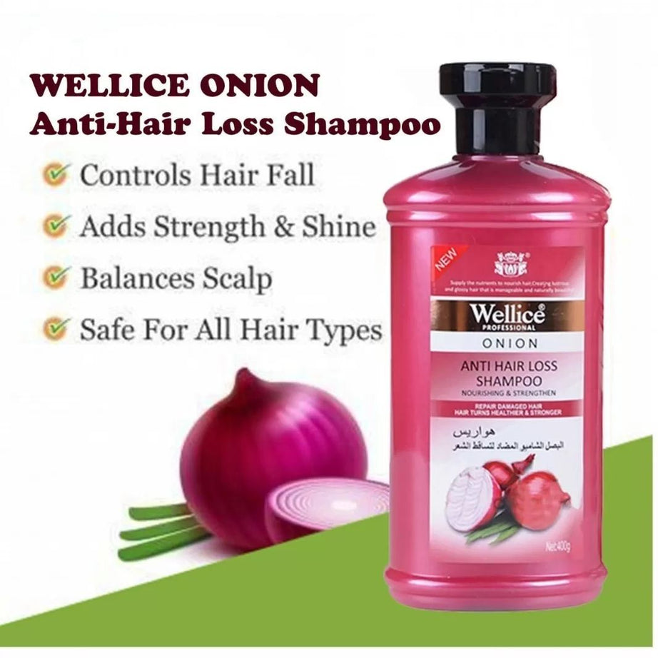 Original Wellice Onion Anti Hair Loss Shampoo 400ml - Oshi.pk - Buy & Sell Online