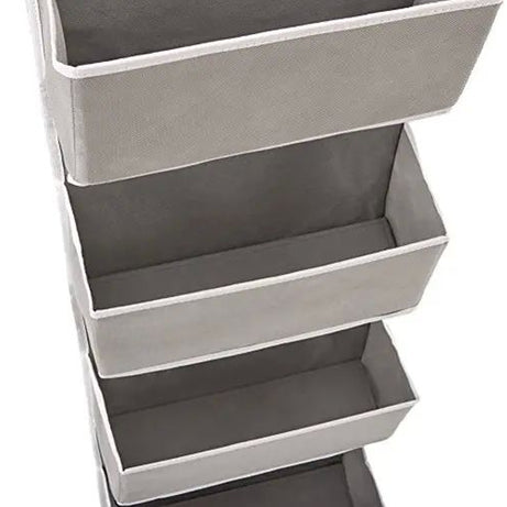 Over the Door Hanging Organizer with 4 Pocket, Home Storage Organizer with Hook for Pantry Baby Nursery Bathroom Closet Dorm - Oshi.pk - Buy & Sell Online