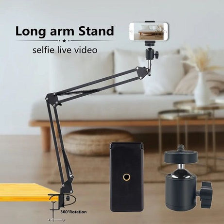 Overhead Tripod Video Webcam Arm Phone Holder Mount Stand - Oshi.pk - Buy & Sell Online