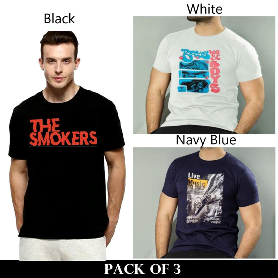 Pack Of 3 T-Shirts For Mens - Oshi.pk - Buy & Sell Online