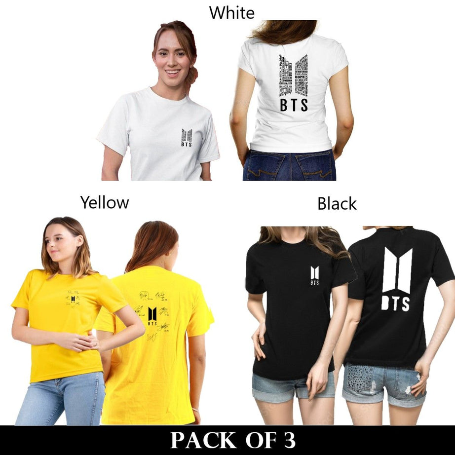 Pack Of 3 T-Shirts For Womens - Oshi.pk - Buy & Sell Online