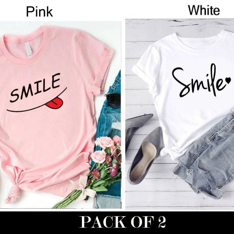 Pack Of 2 T-Shirts For Womens - Oshi.pk - Buy & Sell Online