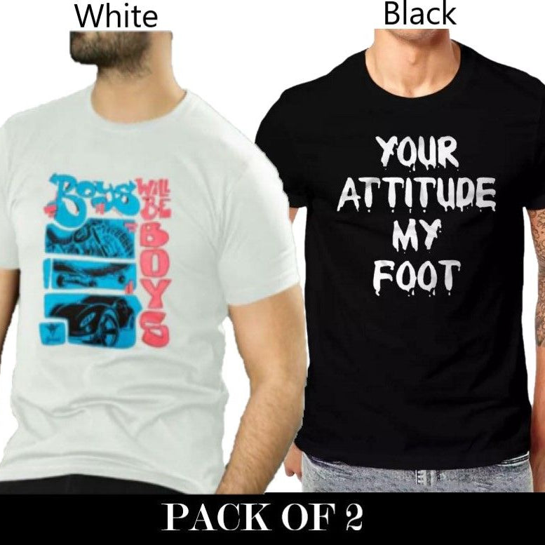 Pack Of 2 T-Shirts For Mens - Oshi.pk - Buy & Sell Online